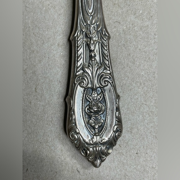 Rose Point 9” Sterling Handle 1934 Knife Wallace Silversmith Single Only - Picture 4 of 5